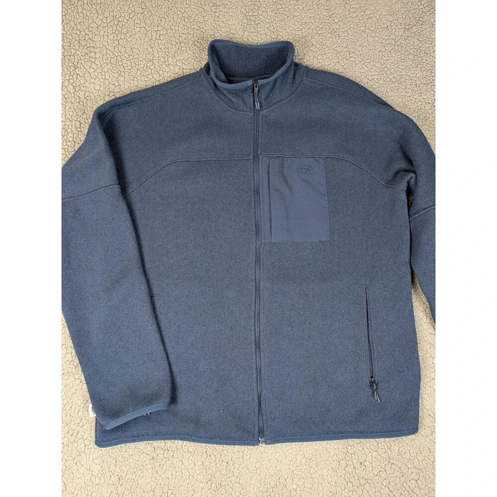 The North Face Men's Front Range Fleece Jacket Summit Navy Heather Size Large